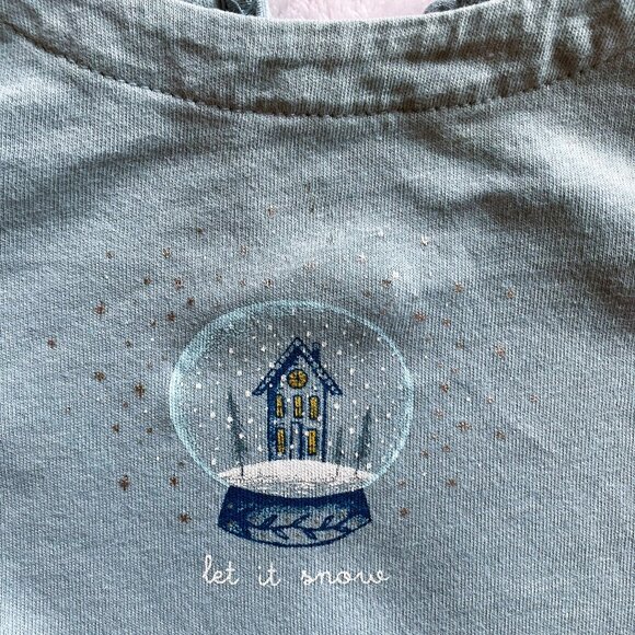 BabyGap & George 3-6M Holiday Bodysuits Set of 2 – Let It Snow & Reindeer Prints - Picture 3 of 12